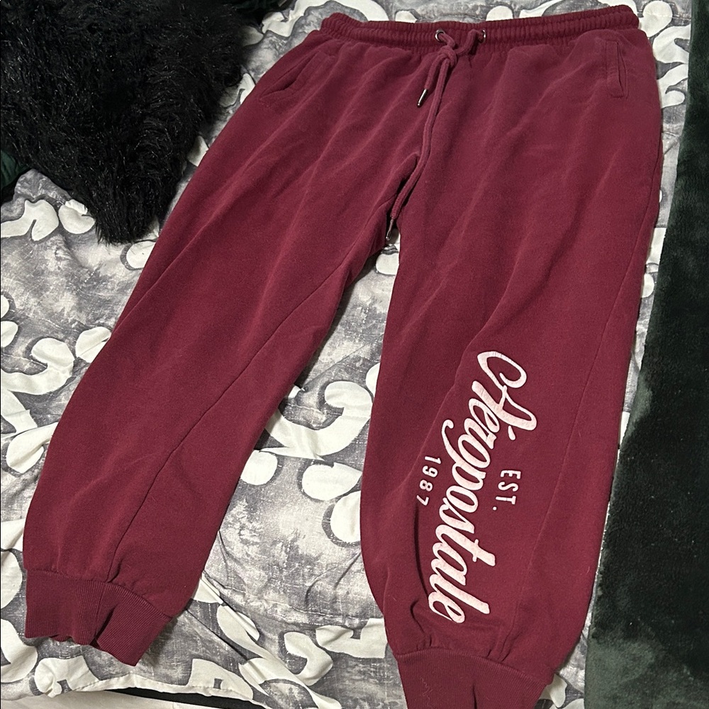 Aeropostale  Burgundy Sweatpants